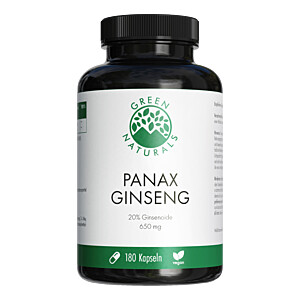 GREEN NATURALS Panax Ginseng hochdos.vegan Kapseln