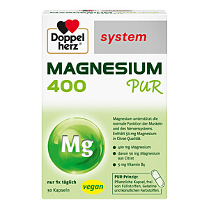 DOPPELHERZ Magnesium 400 Pur system Kapseln