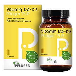 VITAMIN D3+K2 Pflüger PUR 1.000 I.E.-75 -m63g Kaps