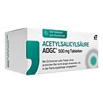 ACETYLSALICYLSÄURE ADGC 500 mg Tabletten